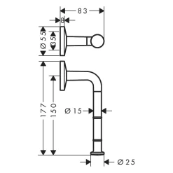 AXOR Universal Circular Toilettenpapierhalter