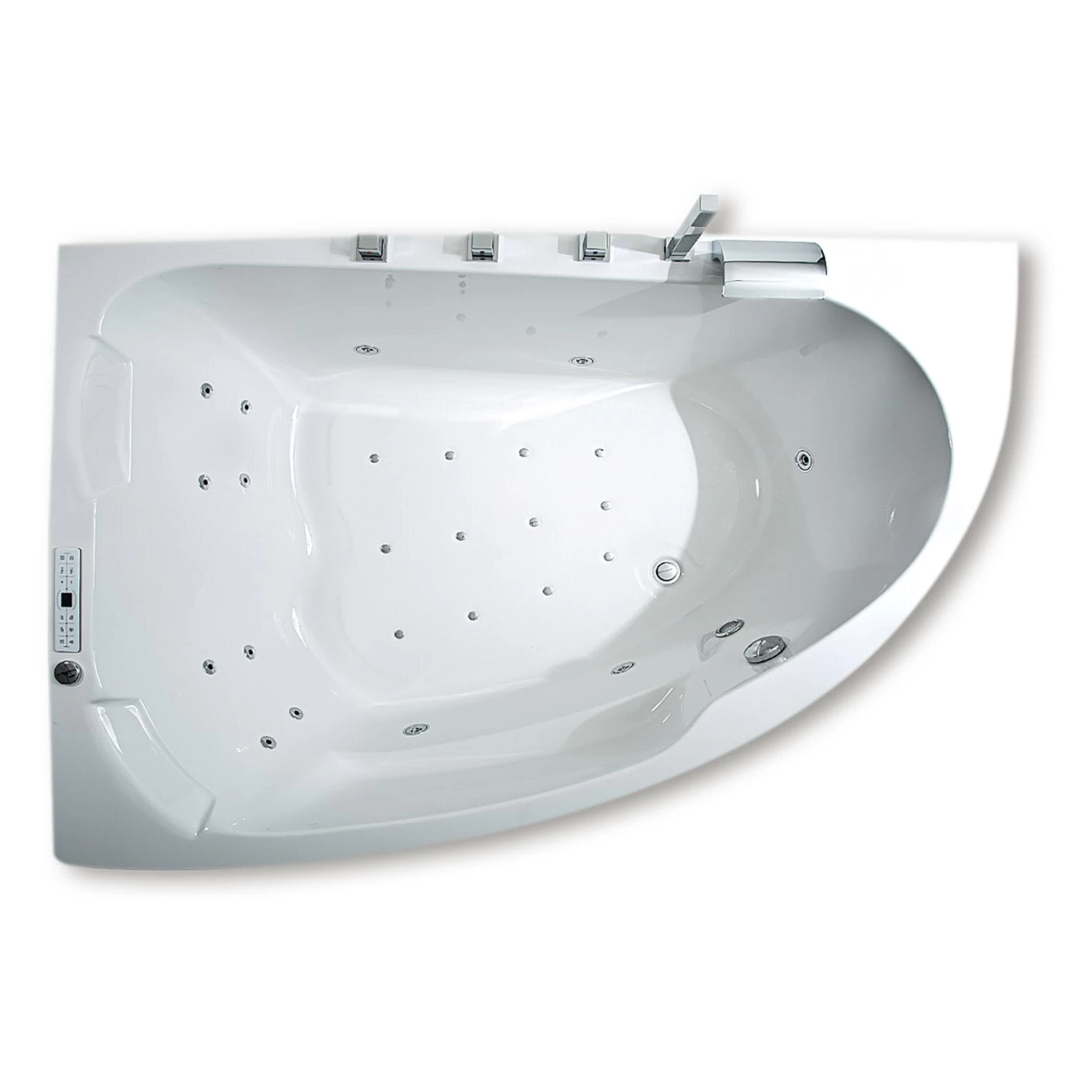 Caribia Delta XL Premium Whirlpool 180 X 130 Cm Ohne Schürze, Für Ecke Links 2 Caribia Delta XL Premium Whirlpool 180 X 130 Cm Ohne Schürze, Für Ecke Links – Bild 2