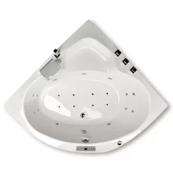 Caribia Rio Premium Whirlpool 150 X 150 Cm Ohne Schürze -Badmöbel Verkauf caribia badewannen eck rio premium whirlpool 5954707