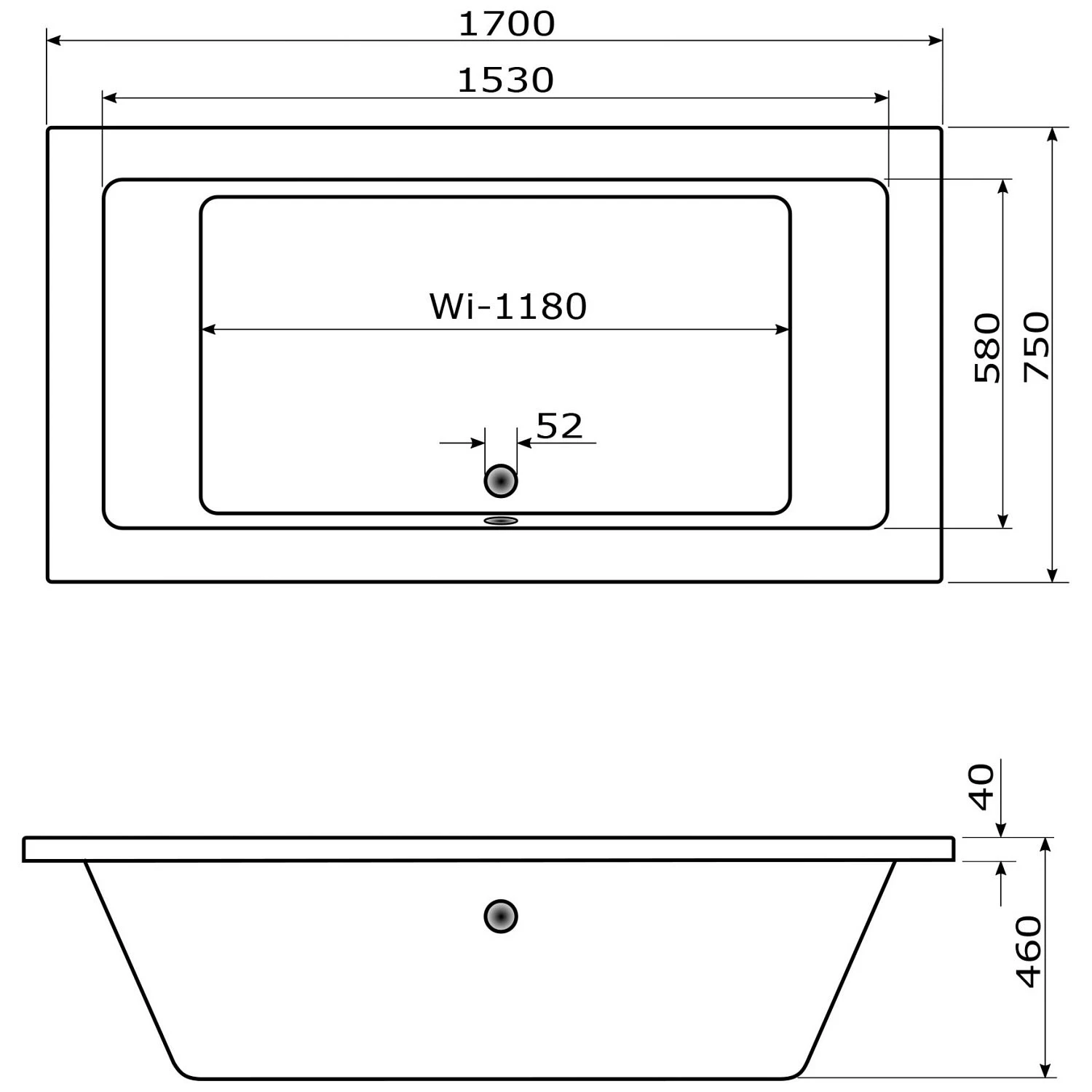 Caribia X-Tube Badewanne 170 X 75 Cm Mit Schürze 3 Caribia X-Tube Badewanne 170 X 75 Cm Mit Schürze – Bild 3