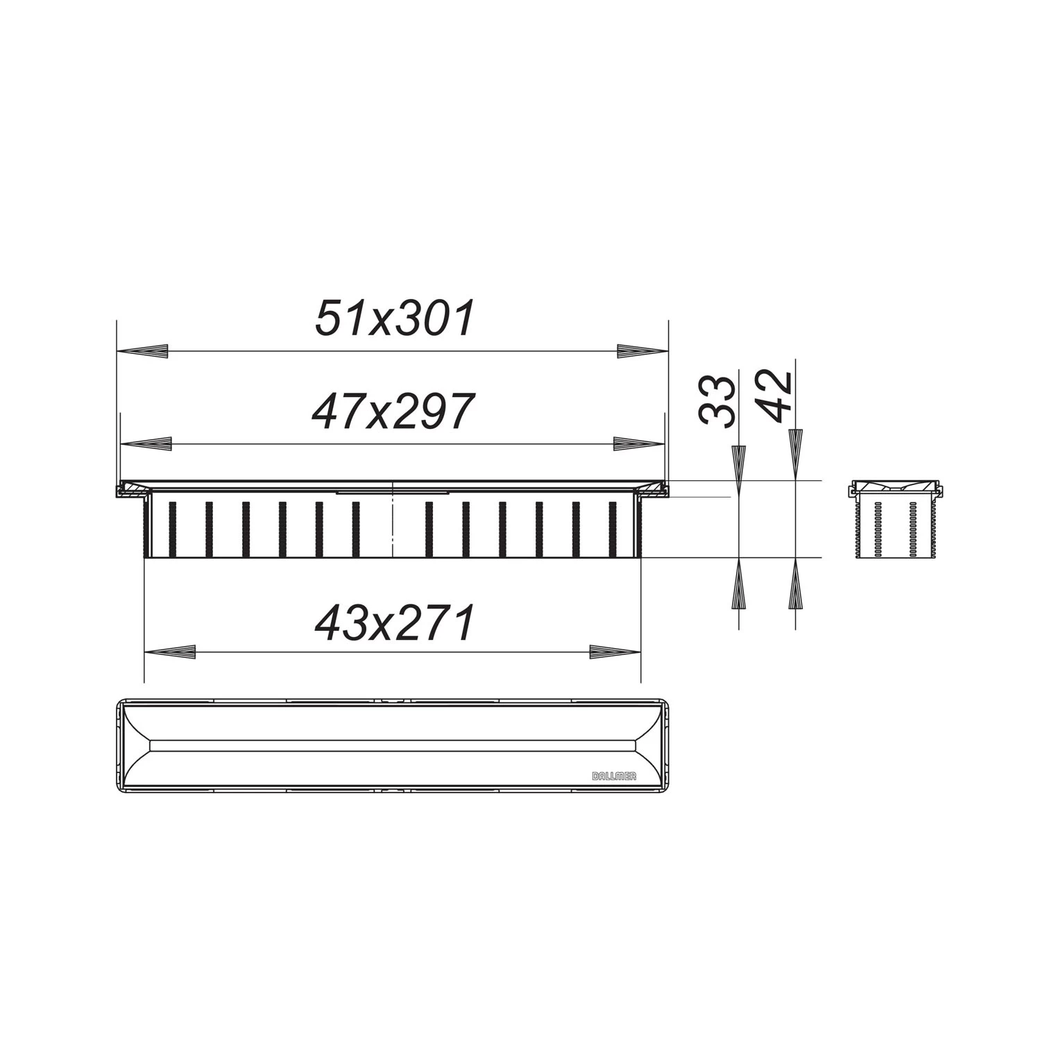 Dallmer Zentrix Duschrinne 30 X 5 Cm 1 Dallmer Zentrix Duschrinne 30 X 5 Cm