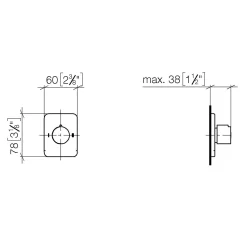 Dornbracht LULU UP-Zweiwege-Umstellung