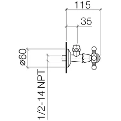 Dornbracht Madison Eckventil Warm