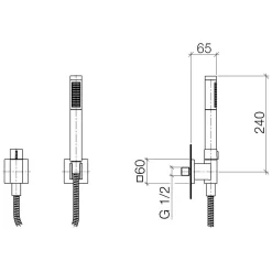 Dornbracht Symetrics Schlauchbrausegarnitur Mit Einzelrosetten Und Ventil -Badmöbel Verkauf dornbracht symetrics schlauchbrausegarnitur einzelrosetten 750642