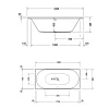 Duravit D-Neo Rechteck-Badewanne 180 X 80 Cm, Einbauversion, Ab- Und Überlauf Mittig