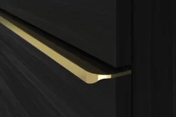 Duravit D-Neo Konsolenwaschtischunterbau Für Waschtisch Links 140 X 45,9 Cm, 2 Auszüge, Griff Gold Poliert