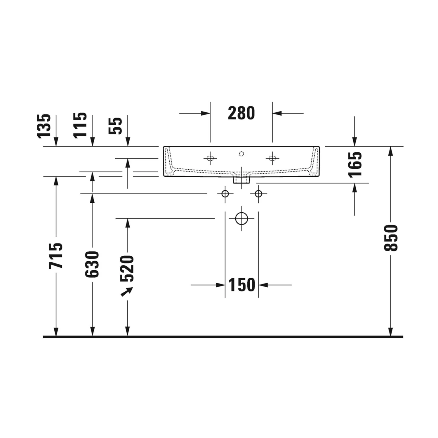 Duravit Vero Air Möbelwaschtisch, Mit 1 Hahnloch 70 X 47 Cm, Mit Überlauf 8 Duravit Vero Air Möbelwaschtisch, Mit 1 Hahnloch 70 X 47 Cm, Mit Überlauf – Bild 8