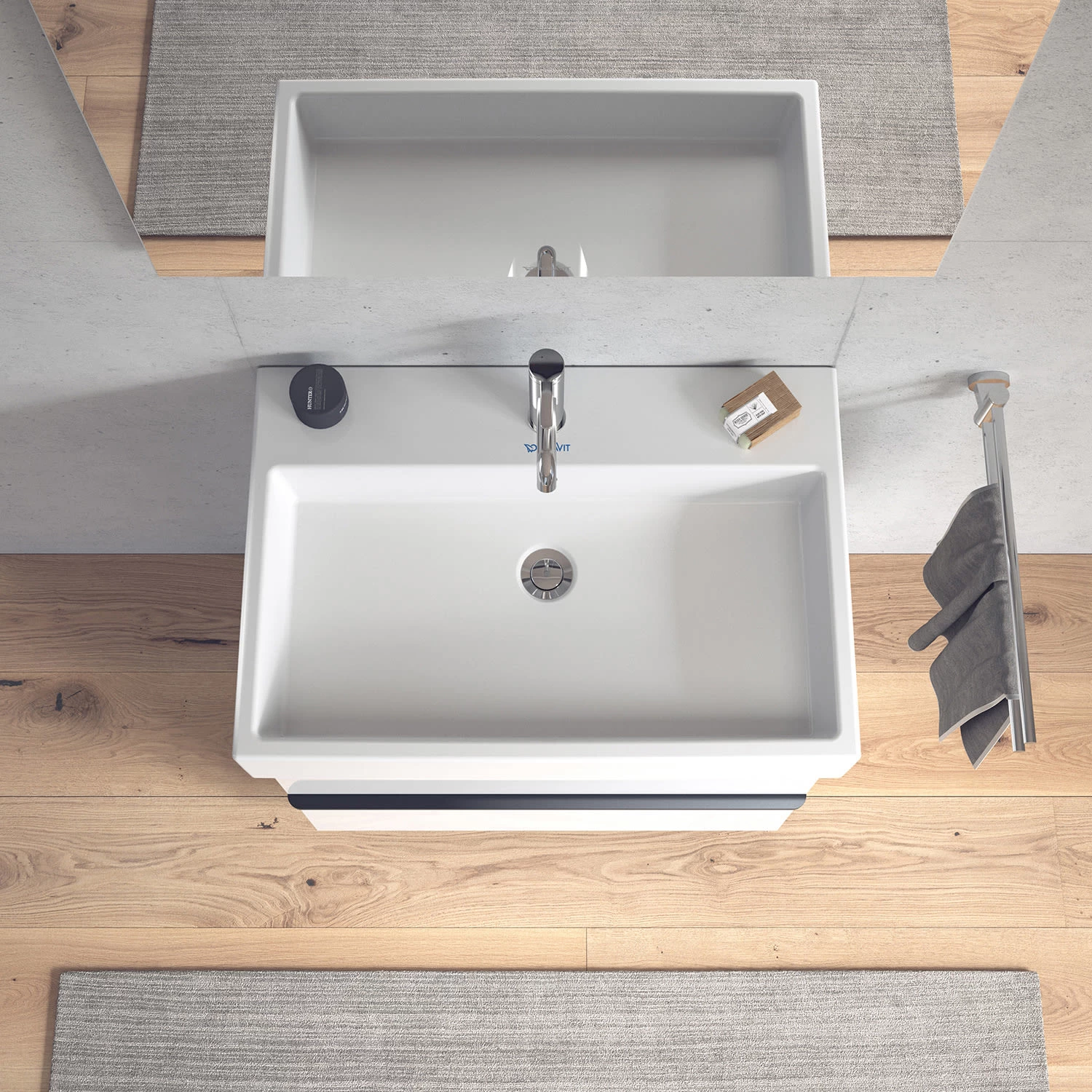 Duravit Vero Air Möbelwaschtisch, Mit 1 Hahnloch 70 X 47 Cm, Mit Überlauf 5 Duravit Vero Air Möbelwaschtisch, Mit 1 Hahnloch 70 X 47 Cm, Mit Überlauf – Bild 5