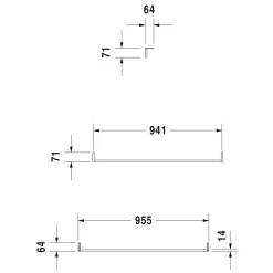 Duravit Vero Handtuchhalter Chrom Für Vero Waschtisch 100 Cm
