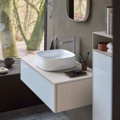 Duravit Zencha Aufsatzbecken 42 X 42 Cm, Ohne Hahnlochbank -Badmöbel Verkauf duravit zencha waschtische aufsatzbecken 42 x 8355232