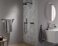 Emco Flow Black Badetuchhalter 80 Cm