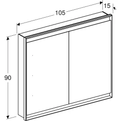 Geberit ONE Spiegelschrank, ComfortLight, 2 Türen, UP-Montage, 105 Cm 11 Geberit ONE Spiegelschrank, ComfortLight, 2 Türen, UP-Montage, 105 Cm -Badmöbel Verkauf geberit badkeramik und badmoebel one spiegelschrank 7220172