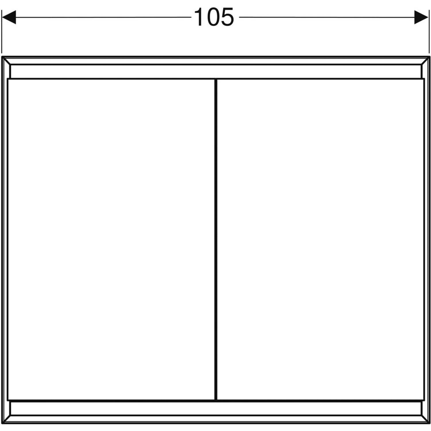Geberit ONE Spiegelschrank, ComfortLight, 2 Türen, UP-Montage, 105 Cm 5 Geberit ONE Spiegelschrank, ComfortLight, 2 Türen, UP-Montage, 105 Cm – Bild 5