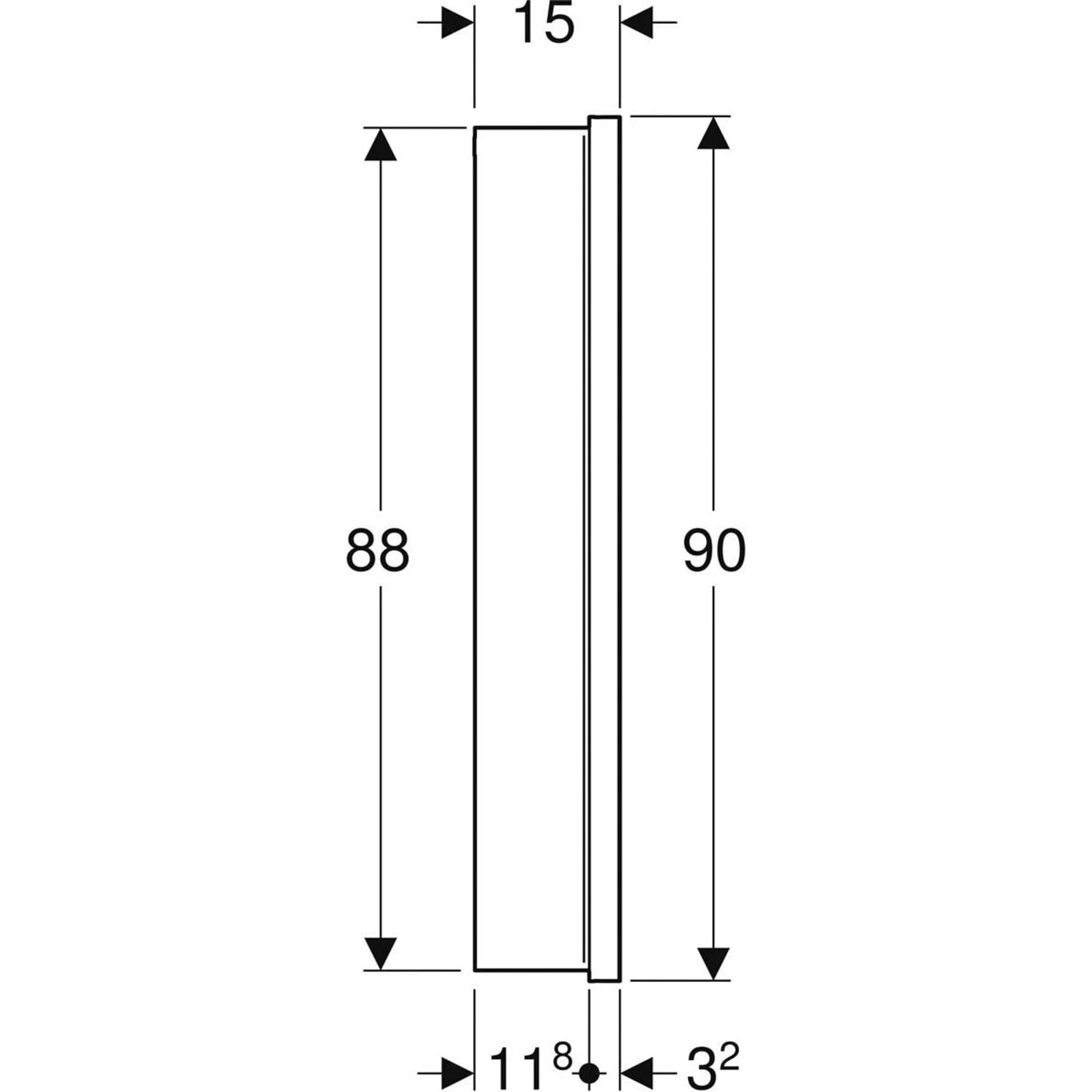 Geberit ONE Spiegelschrank, ComfortLight, 2 Türen, UP-Montage, 105 Cm 6 Geberit ONE Spiegelschrank, ComfortLight, 2 Türen, UP-Montage, 105 Cm – Bild 6
