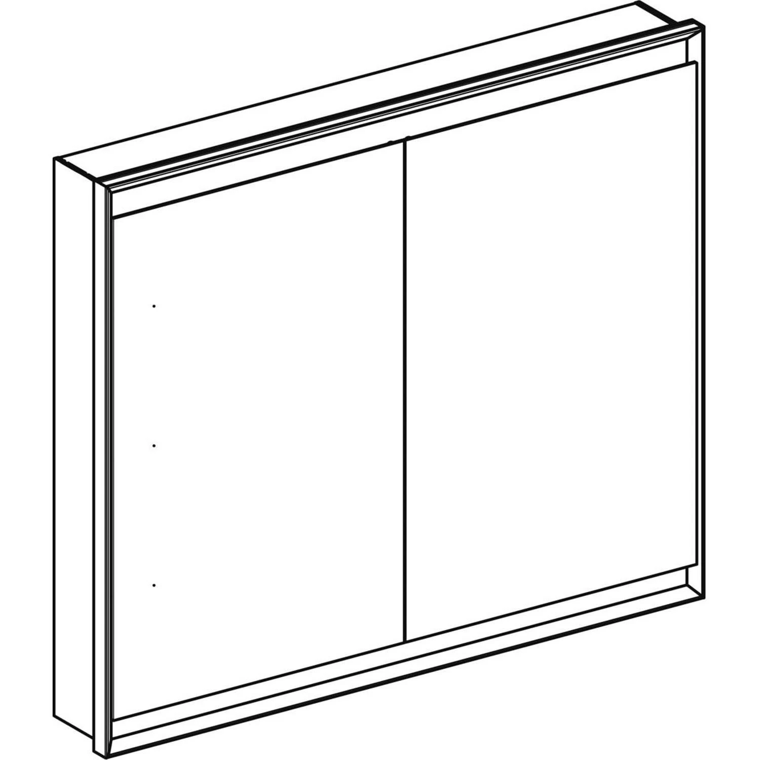 Geberit ONE Spiegelschrank, ComfortLight, 2 Türen, UP-Montage, 105 Cm 8 Geberit ONE Spiegelschrank, ComfortLight, 2 Türen, UP-Montage, 105 Cm – Bild 8