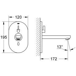 GROHE Eurosmart CE Waschtisch-Wandarmatur -Badmöbel Verkauf grohe eurosmart ce waschtisch wandarmatur 804311