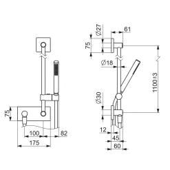 Hansa HANSAMATRIX Wandstangen-Set