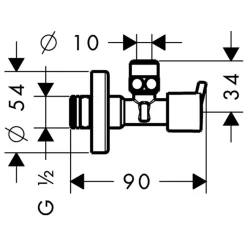 Hansgrohe Eckventil S DN 15