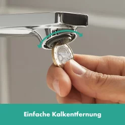 Hansgrohe Rebris E Einhebel-Waschtischarmatur 80 CoolStart Ohne Ablaufgarnitur -Badmöbel Verkauf hansgrohe badarmaturen rebris waschtisch einhebel waschtischarmatur 8890031