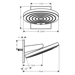 Hansgrohe Pulsify Kopfbrause 260 2jet EcoSmart Mit Wandanschluss 6 Hansgrohe Pulsify Kopfbrause 260 2jet EcoSmart Mit Wandanschluss -Badmöbel Verkauf hansgrohe pulsify brause kopfbrause 260 strahlarten 4782974