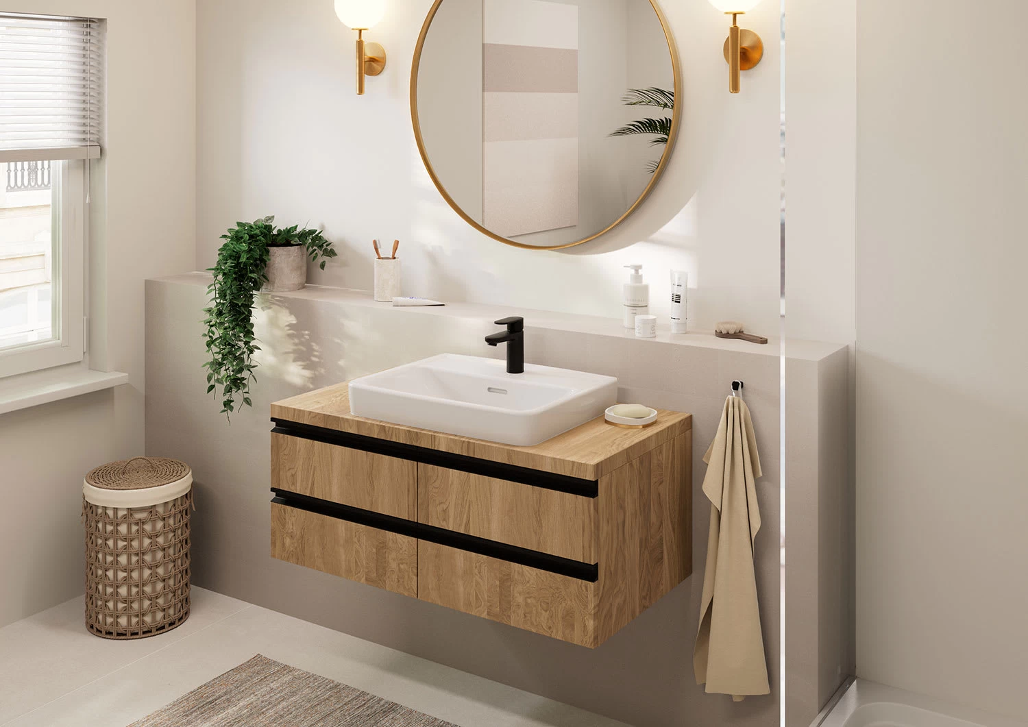 Hansgrohe Vernis Blend Waschtischarmatur 100 Ohne Ablaufgarnitur 2 Hansgrohe Vernis Blend Waschtischarmatur 100 Ohne Ablaufgarnitur – Bild 2