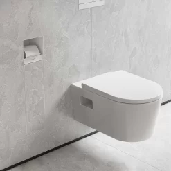 Hansgrohe XtraStoris Rock Einbau-Toilettenbürstenhalter Mit Papierhalter Und Befliesbarer Tür -Badmöbel Verkauf hansgrohe xtrastoris wandnischen einbauboxen rock toilettenbuerstenhalter 11042227