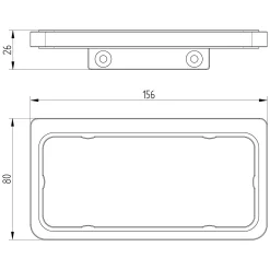 Avenarius Serie 480 Halter Doppelt - Wandmodell