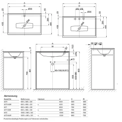 Bette Lux Shape Waschtisch 100 X 49,5 Cm Mit Hahnloch -Badmöbel Verkauf hersteller bette waschtische aufsatzwaschtische lux shape 4033487