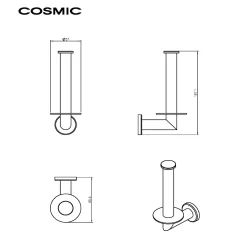 COSMIC Architect Ersatz-Rollenhalter Vertikal M. Dualer Befestigung -Badmöbel Verkauf hersteller cosmic architect ersatz rollenhalter vertikal 3711089