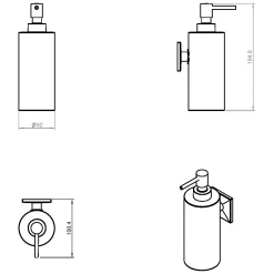 COSMIC Duo Square Seifenspender -Badmöbel Verkauf hersteller cosmic bath duo square seifenspender 3569504