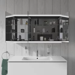 Duravit L-Cube Spiegelschrank Mit LED Beleuchtung 120 X 70 Cm -Badmöbel Verkauf hersteller duravit cube badmoebel spiegelschraenke spiegelschrank 8597551