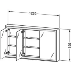 Duravit L-Cube Spiegelschrank Mit LED Beleuchtung 120 X 70 Cm Mit Waschplatzbeleuchtung 15 Duravit L-Cube Spiegelschrank Mit LED Beleuchtung 120 X 70 Cm Mit Waschplatzbeleuchtung -Badmöbel Verkauf hersteller duravit cube badspiegel spiegelschrank led 935822
