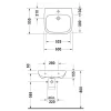 Duravit D-Code Vital Waschtisch 60 Cm, Ohne Überlauf