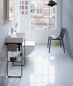 Duravit DuraSquare Metallkonsole, Bodenstehend 51,6 X 33,3 Cm -Badmöbel Verkauf hersteller duravit durasquare zubehoer metallkonsole bodenstehend 5456072