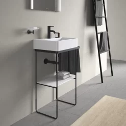 Duravit DuraSquare Metallkonsole, Bodenstehend 51,6 X 33,3 Cm -Badmöbel Verkauf hersteller duravit durasquare zubehoer metallkonsole bodenstehend 9240486