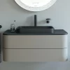 Duravit Happy D.2 Plus Aufsatzbecken 40 Cm Anthrazit Matt, Ohne Überlauf, Ohne Hahnlochbank