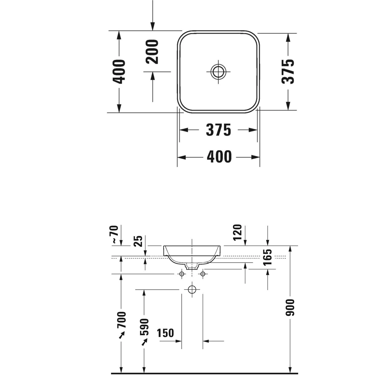 Duravit Happy D.2 Plus Aufsatzbecken 40 Cm Anthrazit Matt, Ohne Überlauf, Ohne Hahnlochbank 2 Duravit Happy D.2 Plus Aufsatzbecken 40 Cm Anthrazit Matt, Ohne Überlauf, Ohne Hahnlochbank – Bild 2