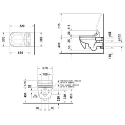 Duravit Happy D.2 Wand-WC Für SensoWash -Badmöbel Verkauf hersteller duravit happy 2 wc wand 708996