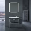 Duravit XViu Halbhochschrank Stehend 50 X 133 Cm, 1 Glastür Anschlag Links