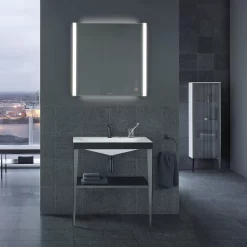 Duravit XViu Halbhochschrank Stehend 50 X 133 Cm, 1 Glastür Anschlag Links