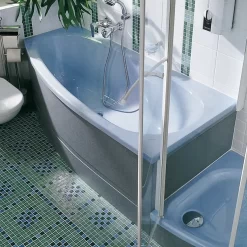 DUSCHOLUX Piccolo Sky 181 Kleinraum Badewanne Einbau Ecke Rechts 175 X 80