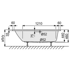DUSCHOLUX Piccolo Sky 181 Kleinraum Badewanne Einbau Ecke Rechts 175 X 80 -Badmöbel Verkauf hersteller duscholux badewannen raumsparwannen piccolo sky 559294