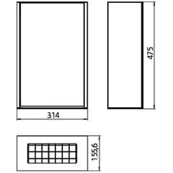 Emco Asis Module 300 Abfallsammler Modul, Aufputzmodell -Badmöbel Verkauf hersteller emco asis module 300 abfallsammler 500137