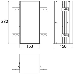 Emco Asis Module Plus WC-Modul - Unterputzmodell 15,4 X 33,2 Cm, Türanschlag Rechts