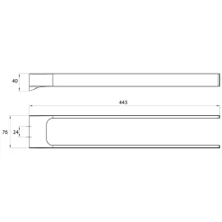 Emco Art Handtuchhalter 2-armig 44,3 Cm -Badmöbel Verkauf hersteller emco bad accessoires serie art 1244116