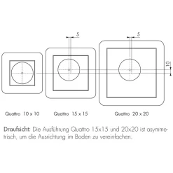 ESS Easy Drain Aqua Jewels Quattro Glas 15x15 Bodenablauf Komplettset 6 ESS Easy Drain Aqua Jewels Quattro Glas 15x15 Bodenablauf Komplettset -Badmöbel Verkauf hersteller ess bodenablaeufe easy drain aqua 1006055