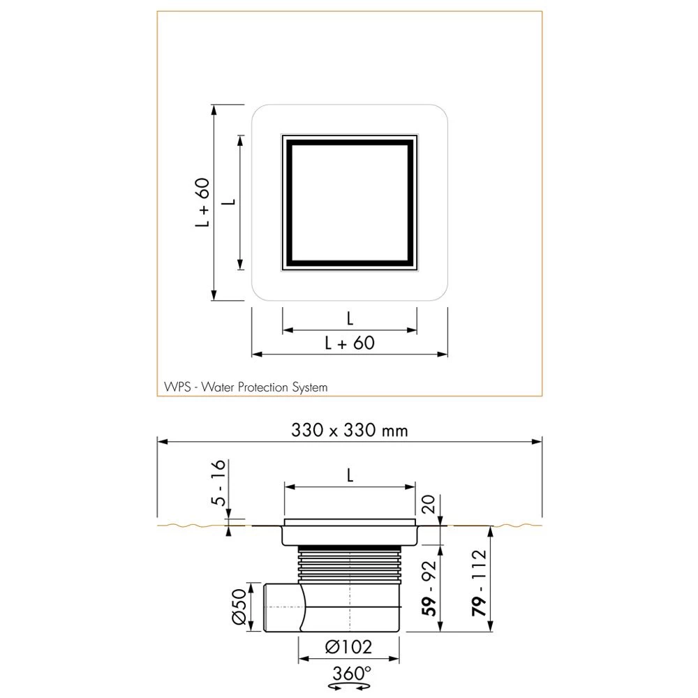 ESS Easy Drain Aqua Jewels Quattro Glas 15x15 Bodenablauf Komplettset 4 ESS Easy Drain Aqua Jewels Quattro Glas 15x15 Bodenablauf Komplettset – Bild 4