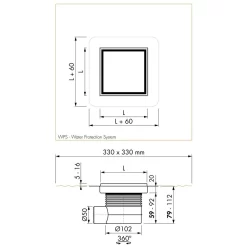 ESS Easy Drain Aqua Jewels Quattro Zero+ 20x20 Bodenablauf Komplettset 7 ESS Easy Drain Aqua Jewels Quattro Zero+ 20x20 Bodenablauf Komplettset -Badmöbel Verkauf hersteller ess bodenablaeufe easy drain aqua 1006079