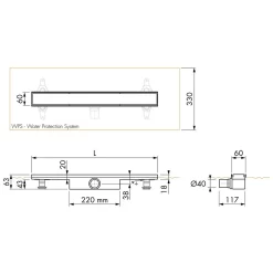 ESS Easy Drain Compact 30 FF Zero 900 Duschrinne Komplettset 5 ESS Easy Drain Compact 30 FF Zero 900 Duschrinne Komplettset -Badmöbel Verkauf hersteller ess duschrinnen easy drain compact 1003650