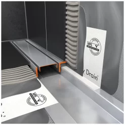 ESS Easy Drain Modulo 50 TAF Wall 2000 Duschrinne Komplettset